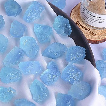 Rough Raw Natural Aquamarine, for Aroma Diffuser, Wire Wrapping, Wicca & Reiki Crystal Healing, Display Decorations, 20mm