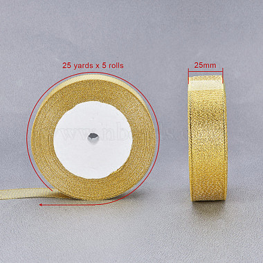 Glitter Metallic Ribbon(OCOR-T001-25mm-JC)-3