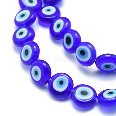 Chapelets de perles rondes de chalumeau manuelles de mauvais œil(X-LAMP-L058-12mm-12)-3
