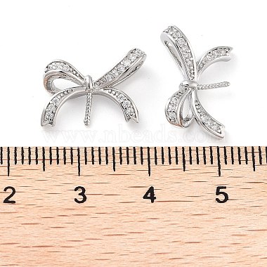 Rack Plating Brass Micro Pave Clear Cubic Zirconia Pendants(KK-M280-15P)-3