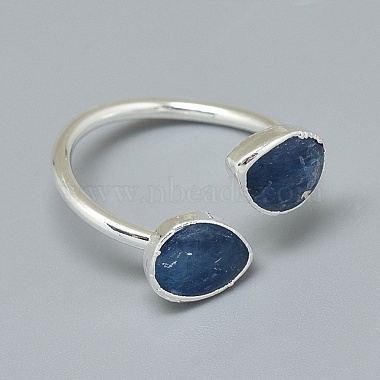 Adjustable Natural Gemstone Finger Rings(RJEW-L089-01S)-3