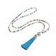 Polyester Tassel Pendant Jewelry Sets(SJEW-JS01063)-4