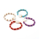 Handmade Glass Seed Beads Stretch Rings(RJEW-JR00371)-1
