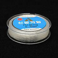 Korean Elastic Crystal Thread, Clear, 0.7mm, about 65.61 yards(60m)/roll(EC-P002-0.7mm-01)