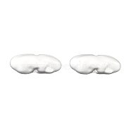 Alloy Beads, Irregular Shape, Matte Silver Color, 7x18x6mm, Hole: 1.2mm(FIND-B038-19MS)