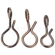 150Pcs 3 Styles 304 Stainless Steel Quick Change Hook Line Connector, Fishing Swivel Fly Snap Clips Hooks, Gunmetal, 5.5~11x2.5~5x1.8~2.5mm, Hole: 0.9~1.2mm & 1.5~4mm, 50pcs/style(FIND-GO0001-15)