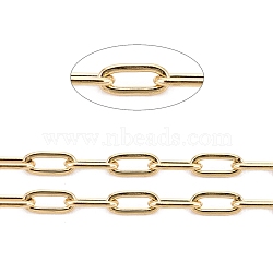 3.28 Feet Ion Plating(IP) 304 Stainless Steel Paperclip Chains, Soldered, Multi-color, 3x1~1.3x0.3mm(X-CHS-F010-01A-G-01)