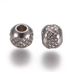 304 Stainless Steel Beads, Rondelle, Stainless Steel Color, 4x3.5mm, Hole: 1.5mm(STAS-M274-033P)