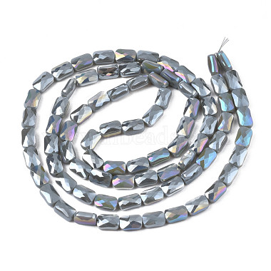 Chapelets de perles en verre opaque de couleur unie(EGLA-N002-25-A09)-2