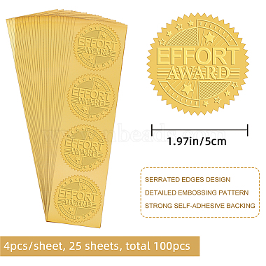 Self Adhesive Gold Foil Embossed Stickers(DIY-WH0211-281)-2