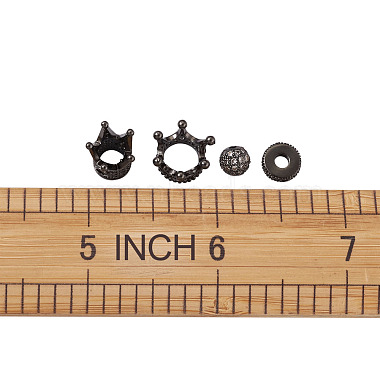 Brass Micro Pave Clear Grade Cubic Zirconia Beads(ZIRC-TA0001-11B)-8