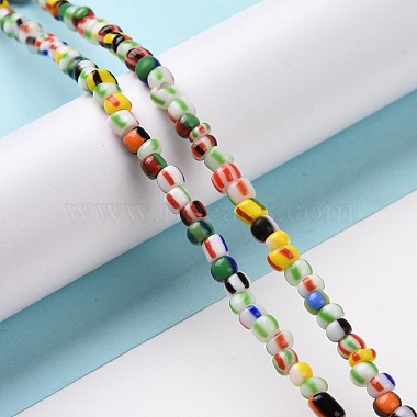 Opaque Handmade Lampwork Beads Strands(LAMP-H061-04)-2