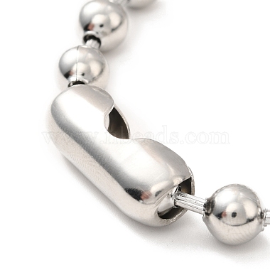 304 Stainless Steel Ball Chain Necklace & Bracelet Set(STAS-D181-02P-01B)-6