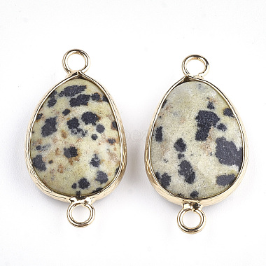 Natural Dalmatian Jasper Links connectors(X-G-S344-02H)-2