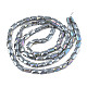 Chapelets de perles en verre opaque de couleur unie(EGLA-N002-25-A09)-2