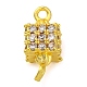 Brass Micro Pave Cubic Zirconia Cube Links Connector Charms(KK-A230-04G)-1