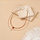 2Pcs 2 Style Natural Red Jasper Teardrop & Brass Initial Letter A Pendants Necklaces Set(NJEW-JN04045)-2