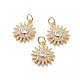 Brass Micro Pave Cubic Zirconia Pendants(ZIRC-G163-16G)-1