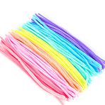 DIY Plush Sticks, Chenille Stems, Pipe Cleaners, Kid Craft Material, Mixed Color, 300mm, 90~95pcs/bag(KICR-PW0002-01D)