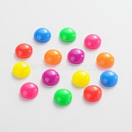 Dome Resin Cabochons, Half Round, Mixed Color, 12x5mm(CRES-S057-12mm-M)