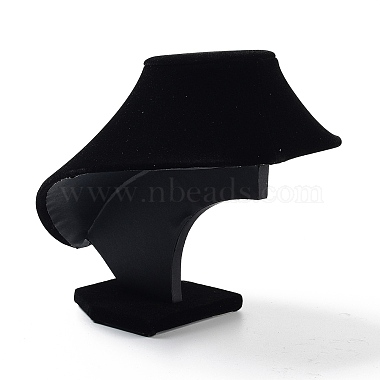 Bust Plastic Covered with Velvet Necklace Display Stands(NDIS-L006-01B)-2