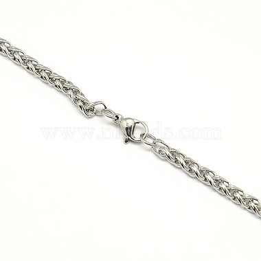 304 Stainless Steel Wheat Chain Necklace Making(STAS-A028-N005P)-3