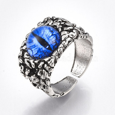 Blue Glass Finger Rings