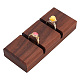 Présentoirs à anneaux en bois de noyer à 2 fentes(RDIS-WH0001-32A)-1