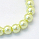 Baking Painted Pearlized Glass Pearl Round Bead Strands(HY-Q330-8mm-46)-2