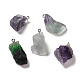Raw Rough Natural Colorful Fluorite Pendants(G-A028-01A)-1