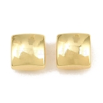 Brass Beads, Square, Rack Plating, Long-Lasting Plated, Lead Free & Cadmium Free, Real 18K Gold Plated, 8x8x6mm, Hole: 2mm(KK-CBA78C7-18G)