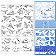 PVC Plastic Stamps, for DIY Scrapbooking, Photo Album Decorative, Cards Making, Stamp Sheets, Plane Pattern, 160x110x3mm(DIY-WH0167-57-0439)