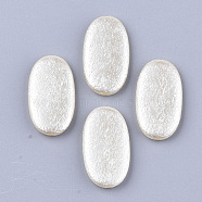 ABS Plastic Imitation Pearl Beads, Oval, Beige, 29x16x4.5mm, Hole: 1.5mm, about 305pcs/500g(OACR-T017-10)