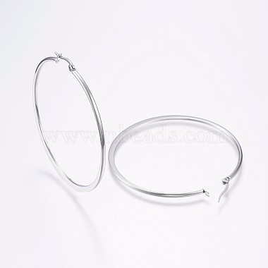 boucles d'oreilles créoles en acier inoxydable anti-ternissement 304(EJEW-F105-16P)-2