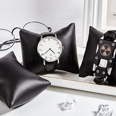 Imitation Leather Bracelet/Watch Pillow Jewelry Displays(BDIS-WH0003-02)-6