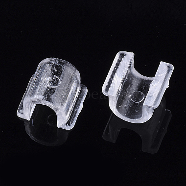 Transparent AS Plastic Base Buckle Hair Findings(FIND-T064-004B-01A)-3