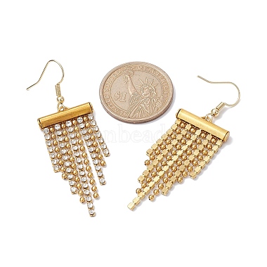 Rhinestone Chains Tassel Earrings(EJEW-JE05474)-3