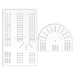 Transparent Acrylic Board Game Templates, Clear, 120x150x3.5mm & 250x150x4.5mm(DIY-WH0349-490B)
