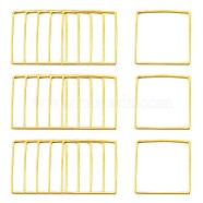 Square Brass Linking Rings, Nickel Free, Golden, 15x15x1.1mm(EC03015mm-NFG)