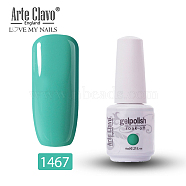 8ml Special Nail Gel, for Nail Art Stamping Print, Varnish Manicure Starter Kit, Aquamarine, Bottle: 25x66mm(MRMJ-P006-J045)