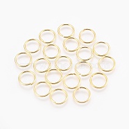 Jewelry Findings, Brass Jump Rings, Cadmium Free & Nickel Free & Lead Free, Open Jump Rings, Golden, 12x1.2mm, Inner Diameter: 9.6mm, about 3030pcs/1000g(KK-J0CPE-12mm-G-FF)