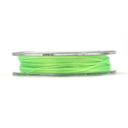 Strong Stretchy Beading Elastic Thread, Flat Elastic Crystal String, Lime, 0.8mm, about 10.93 yards(10m)/roll(EW-N002-14)