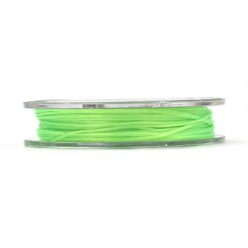 Strong Stretchy Beading Elastic Thread, Flat Elastic Crystal String, Lime, 0.8mm, about 10.93 yards(10m)/roll