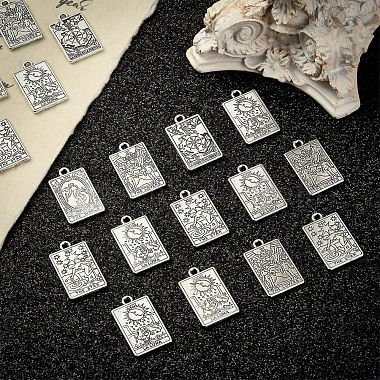 50pcs 5 styles pendentifs en alliage de style tibétain(TIBEP-CJ0002-03)-5