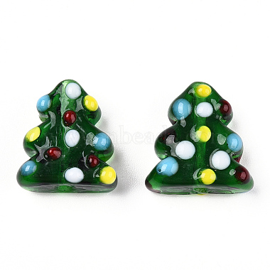 Christmas Themed Handmade Lampwork Beads(XMAS-PW0001-213F)-2