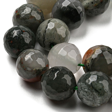 brins de perles de pierre de sang afican naturel(G-C079-B02-02)-4