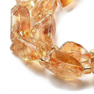 Natural Citrine Beads Strands(G-H074-C02-03)-4