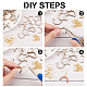 100Pcs Wood Chandelier Components Links(WOOD-OC0002-97)-4