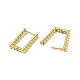 aretes de aro de acero inoxidable 18 chapados en oro real 316k(EJEW-L267-005G-03)-2