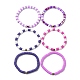 Handmade Polymer Clay Heishi Beads Stretch Bracelets Sets(BJEW-JB05902-02)-1